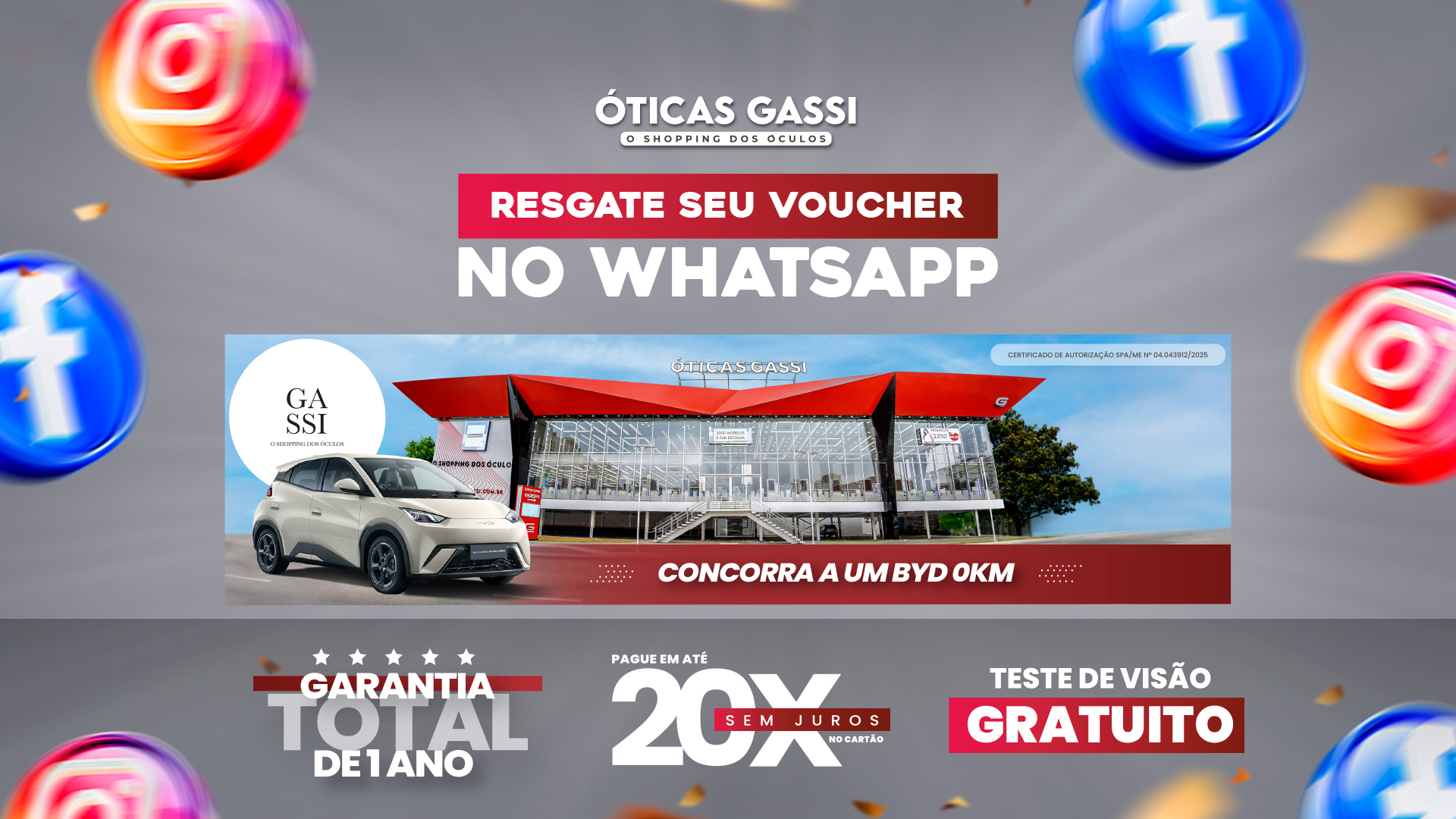 Óticas Gassi – Promoção até 70% de desconto